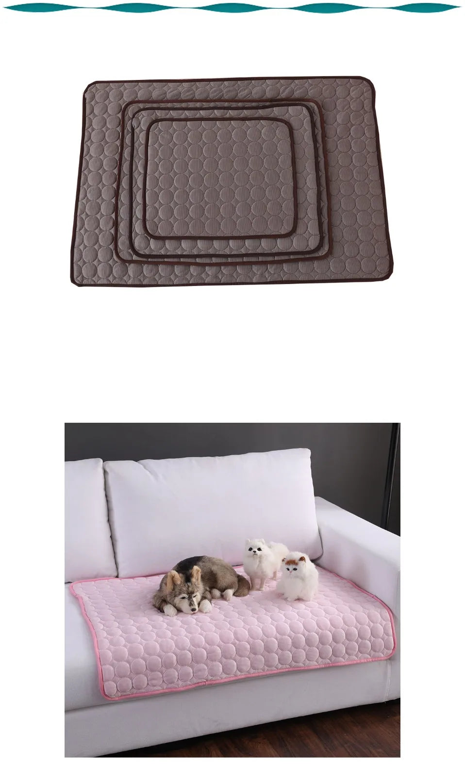 Dog Cooling Mat –Cooling Pet Pad for Small & Large Dogs