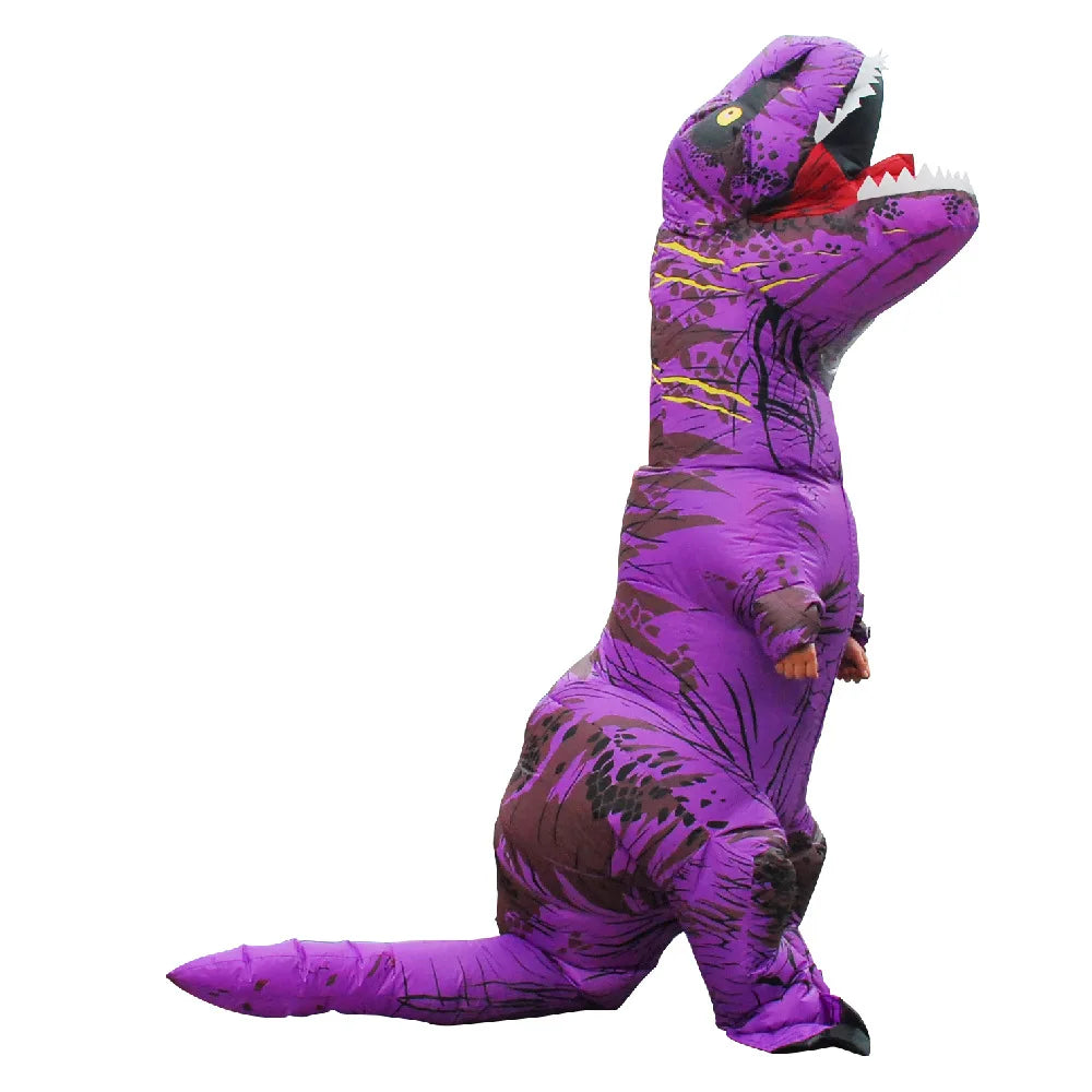 Cosplay T-REX Dinosaur Inflatable Costume Party Costumes Fancy Mascot Anime Halloween Costume For Adult Kids Dino Cartoon