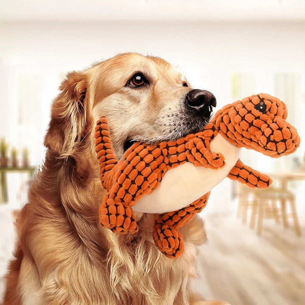 Plush Dog Toy, Dinosaur Chew Toy for Small Dogs