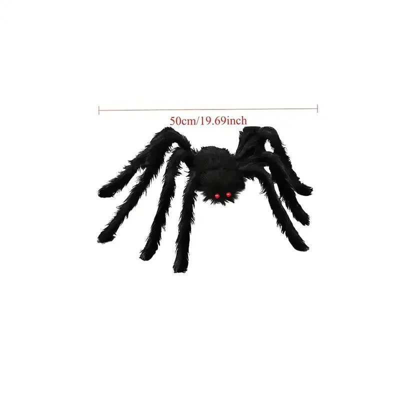 30/50/75/150/200cm Halloween Simulation Seven-Color/Black Spider Haunted House Bar Horror Outdoor Decoration Props Spider Web.