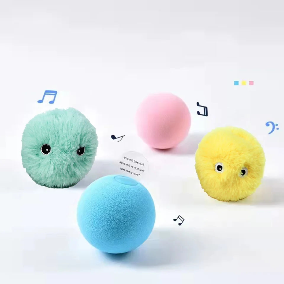 Interactive Cat Toy Ball with Catnip & Sound