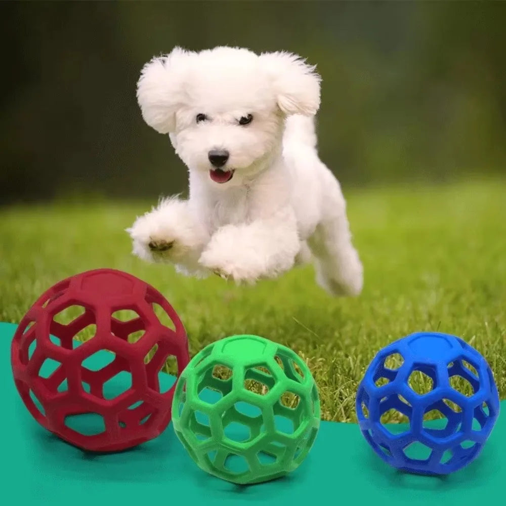 Dog Chew Ball – Rubber Teeth Cleaning Toy for Dogs