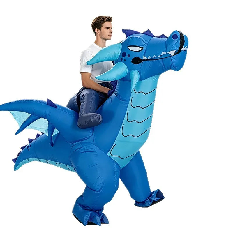 Halloween riding Dinosaur inflatable costume Annual Meeting Party Costume Carnival Amusement park Neighborhood Parade