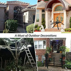 Horror Halloween Plush Spider Decoration Giant Halloween Spiders Web Party Prop Haunted Outdoor Chamber Prank Black Spider Decor