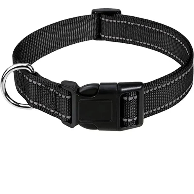 Reflective Dog Collar, Adjustable Nylon Safety Collar for Small Dogs