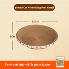 Corrugated Cat Scratching Post with Catnip & Lounge Bed