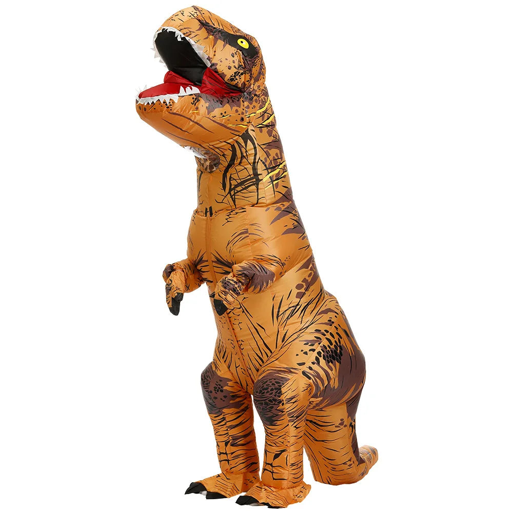 Cosplay T-REX Dinosaur Inflatable Costume Party Costumes Fancy Mascot Anime Halloween Costume For Adult Kids Dino Cartoon