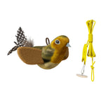 Interactive Bird Cat Toy, Hanging Plush Toy with Sound