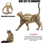 Cat Harness, Adjustable Soft Mesh Vest with Control Handle