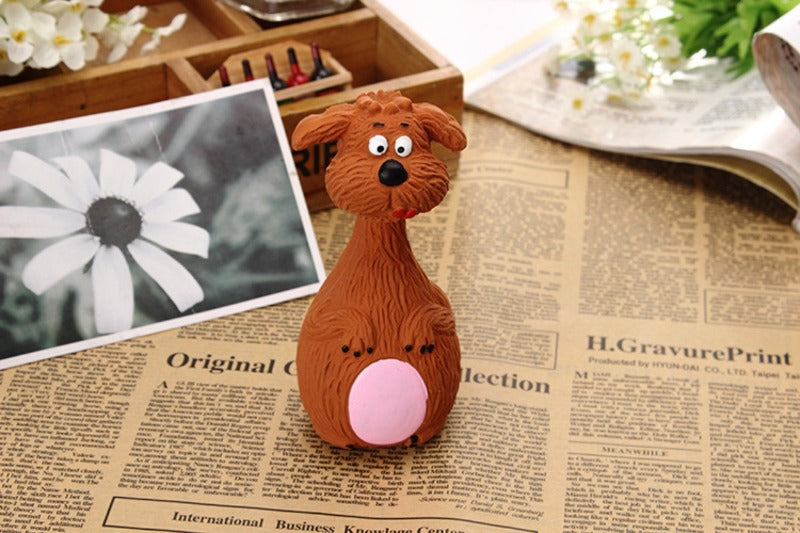 Dog Squeaky Chew Toy – Rubber Dental Toy for Dogs