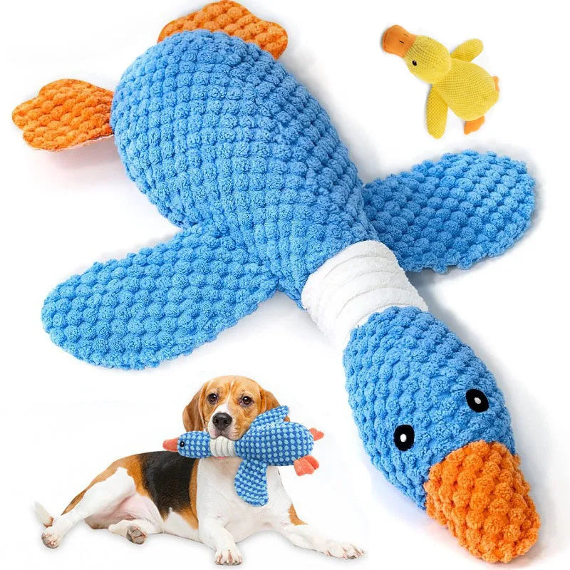 Plush Dog Toy – Squeaky Interactive Chew Toy for Pets