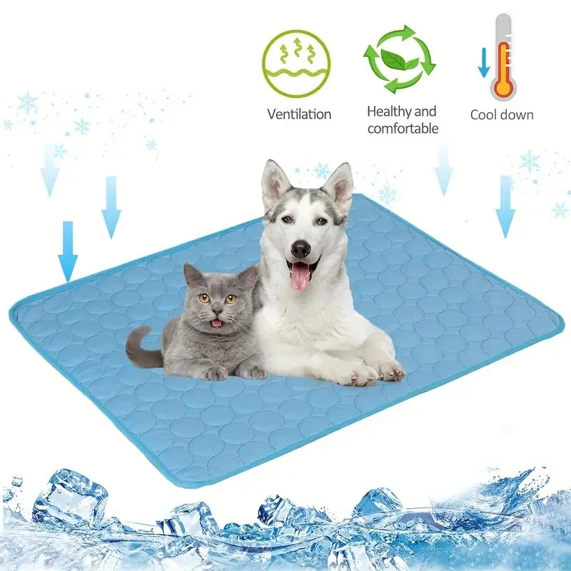 Dog Cooling Mat – Self-Cooling Summer Pad for Small & Large Dogs