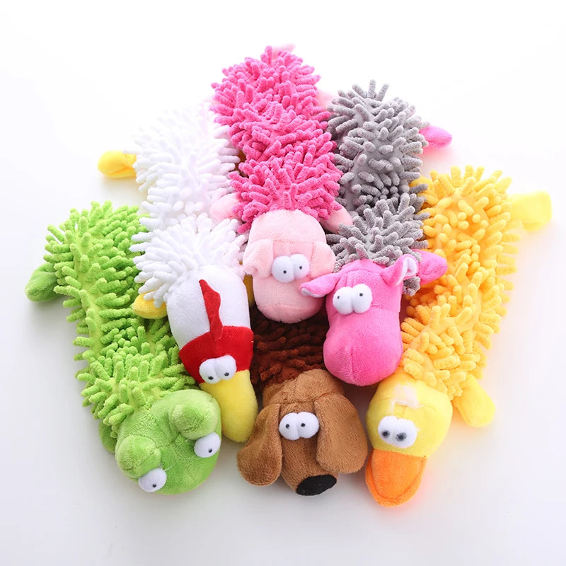Plush Dog Toy – Squeaky Frog Toy for Chewing & Play