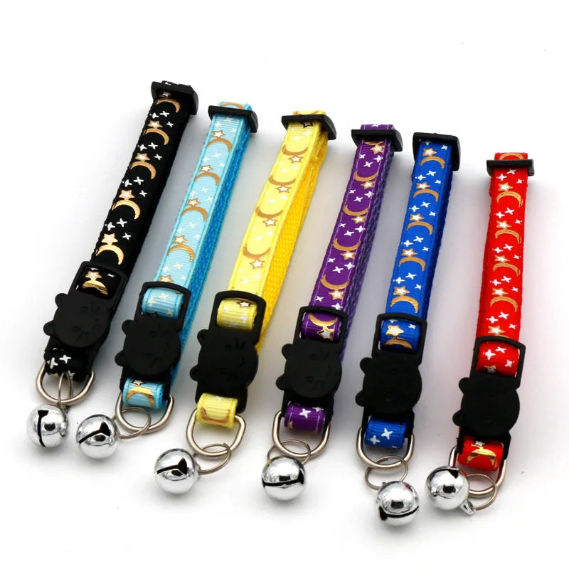 Adjustable Cat Collar with Bell – Breakaway Reflective Kitten Collar