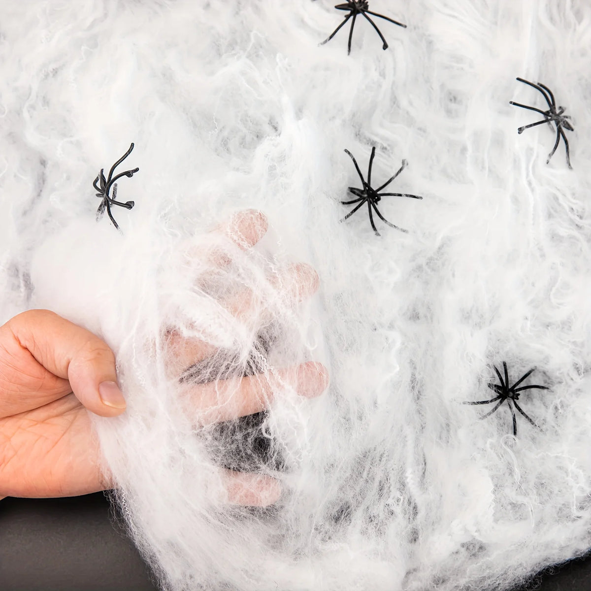 120-35 sqft Spider Webs Halloween Decorations Bonus with Fake Spiders for Halloween Indoor and Outdoor Party Supplies