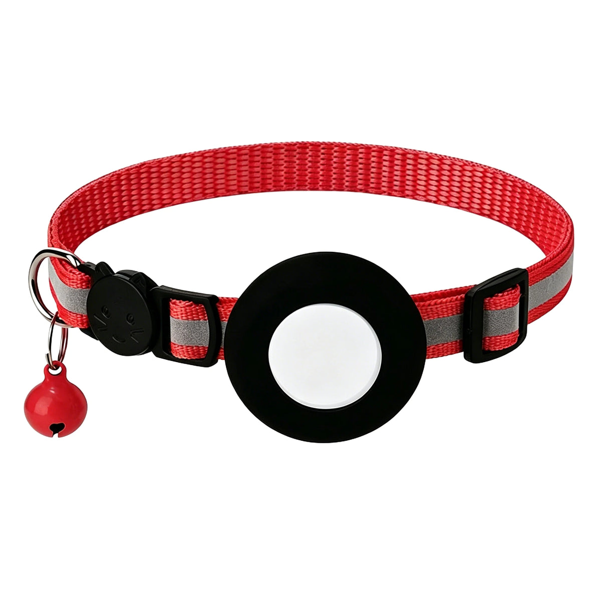 AirTag Cat Collar, Reflective Breakaway Collar With Bell