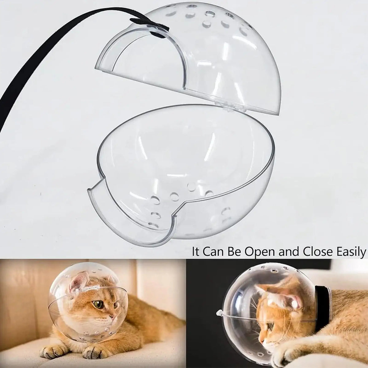 Cat Muzzle – Breathable Transparent Muzzle for Grooming