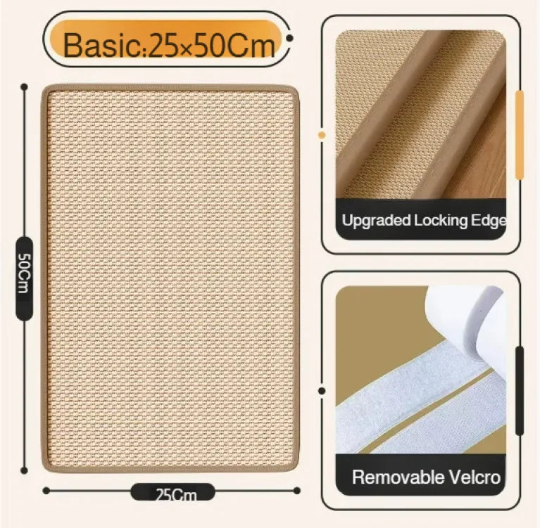 Cat Scratcher Mat – Sisal Sofa Protection Anti-Scratch Pad