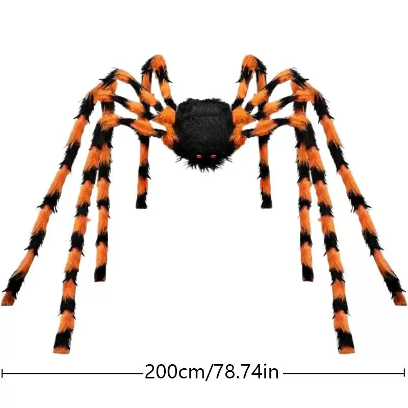 30/50/75/150/200cm Halloween Simulation Seven-Color/Black Spider Haunted House Bar Horror Outdoor Decoration Props Spider Web.