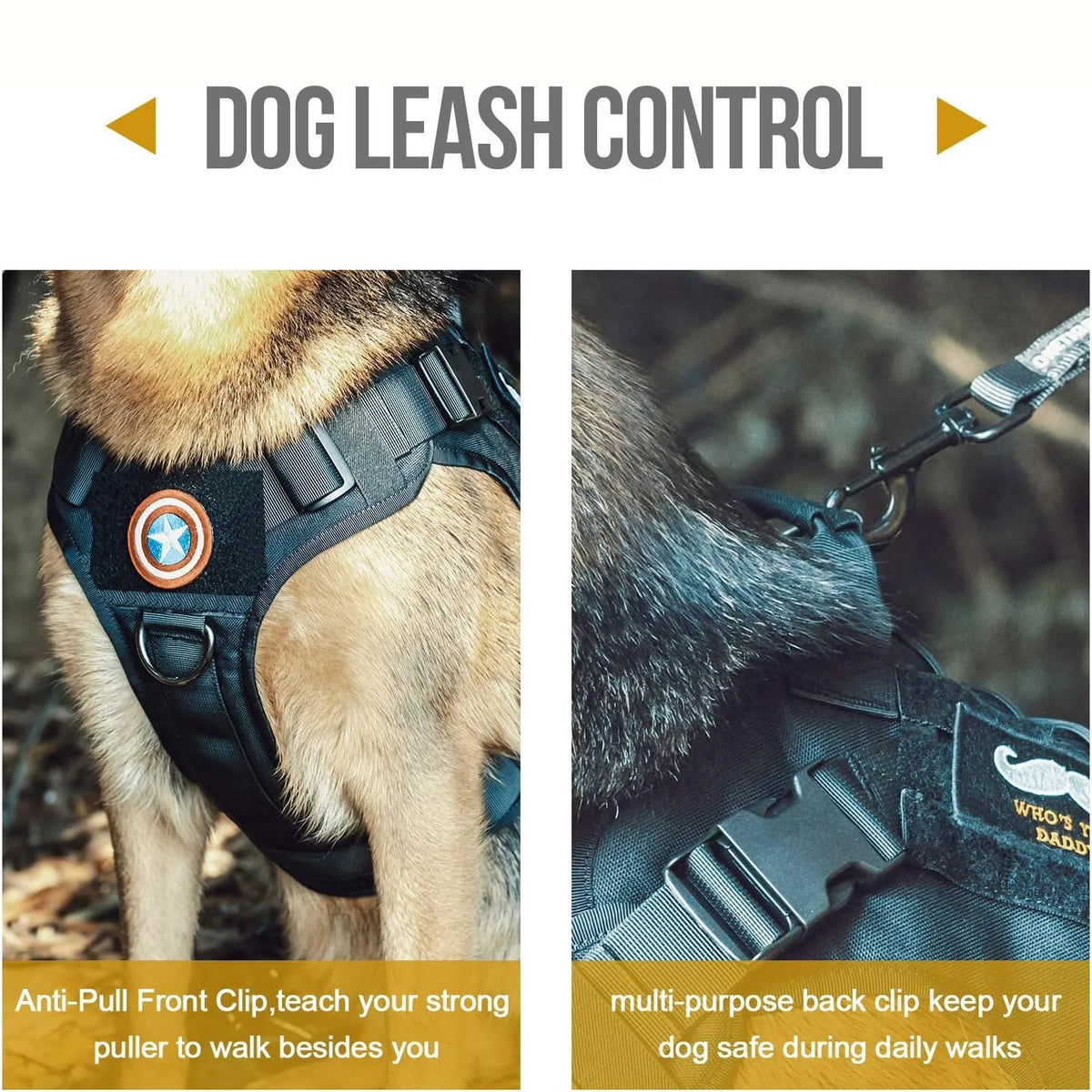 Tactical Dog Harness – Adjustable Vest with Control Handle