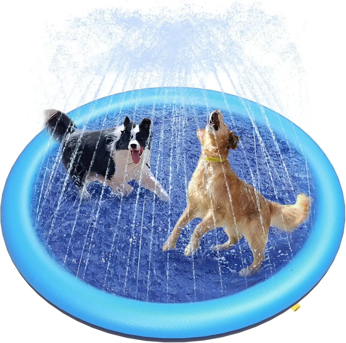 Dog Splash Pad Anti-Slip Water Play Mat & Sprinkler Toy