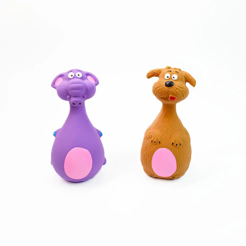Dog Squeaky Chew Toy – Rubber Dental Toy for Dogs