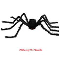 Horror Halloween Plush Spider Decoration Giant Halloween Spiders Web Party Prop Haunted Outdoor Chamber Prank Black Spider Decor