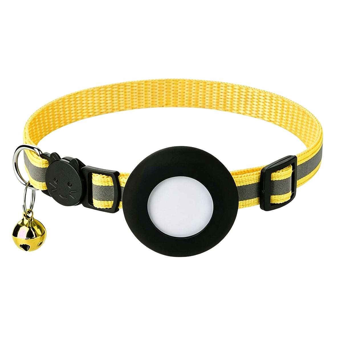 AirTag Cat Collar, Reflective Breakaway Collar with Bell