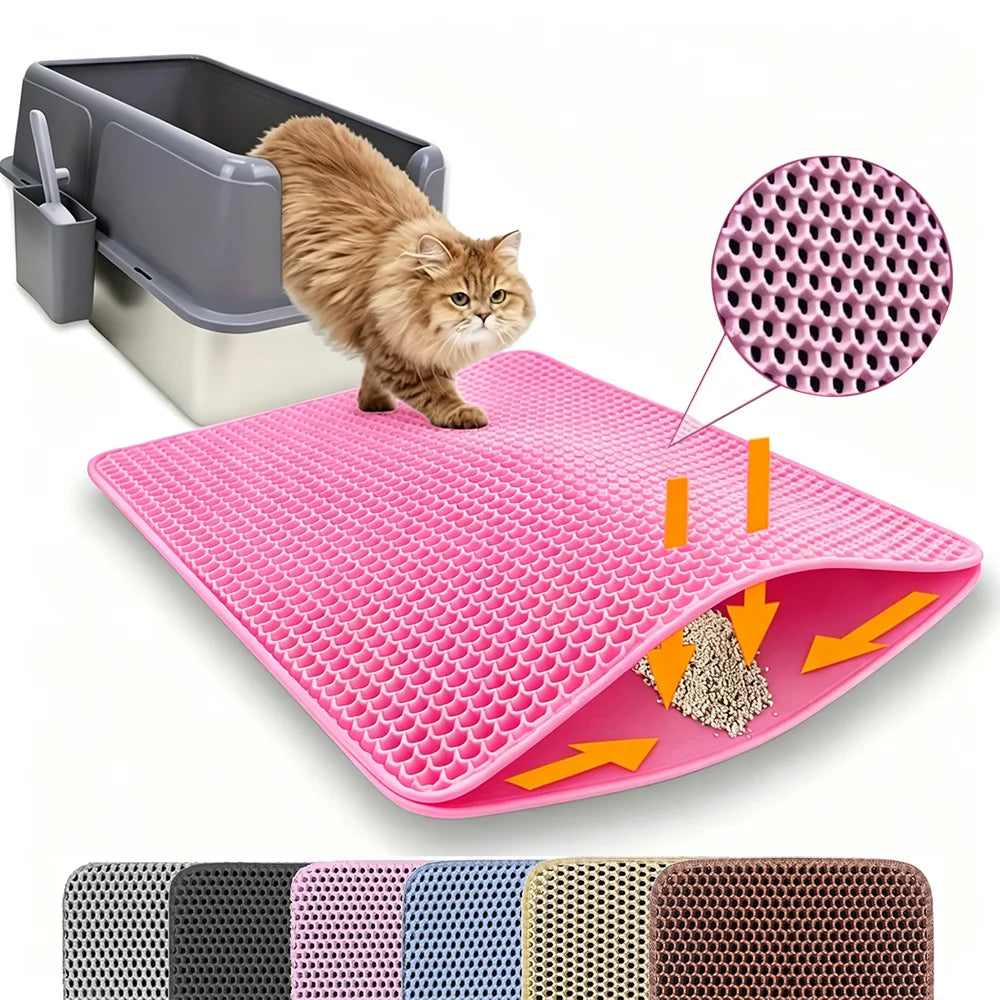 Cat Litter Mat – Double Layer Waterproof Litter Trapper