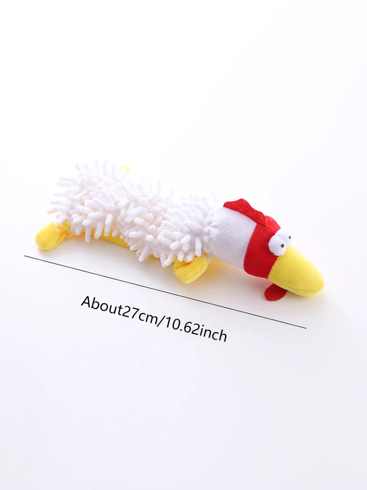 Plush Dog Toy – Squeaky Frog Toy for Chewing & Play