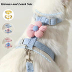 Cat Harness and Leash Set – Adjustable Breathable Vest