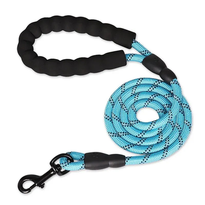 Reflective Dog Leash Heavy Duty Nylon Padded Handle
