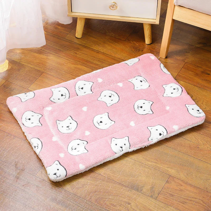 Cat Sleeping Mat – Plush Warm Cushion for Cats & Small Dogs