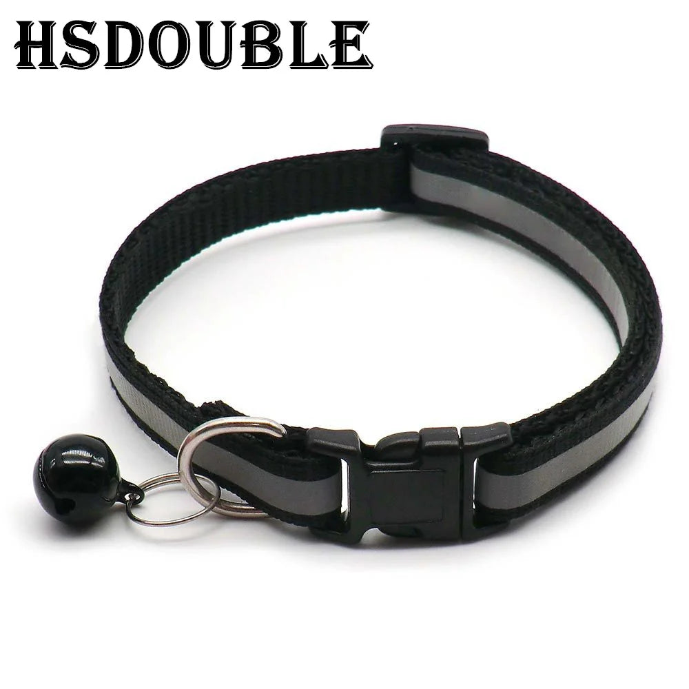 Reflective Cat Collars – 2 Pack Adjustable Collars with Bells