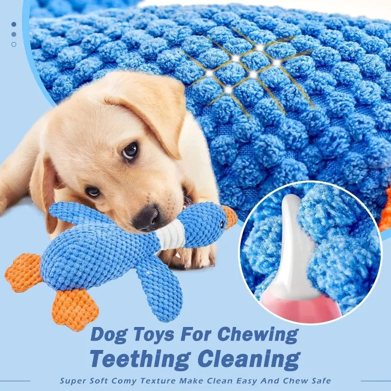 Plush Dog Toy – Squeaky Interactive Chew Toy for Pets