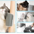 Cat Corner Groomer – Wall Mount Self Grooming Brush