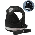 Cat Harness and Leash Set – Adjustable Reflective Mesh Vest