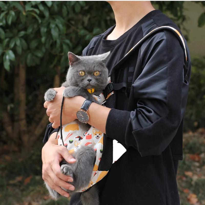 Cat Carrier Backpack – Adjustable Pet Travel Bag for Cats & Dogs