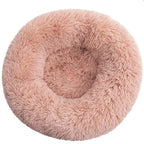 40-90cm 6 Sizes Round Pet Bed for Large Dog Bed Super Soft Cat Bed Plush Dog House for Medium Dog House Winter Warm Sleeping