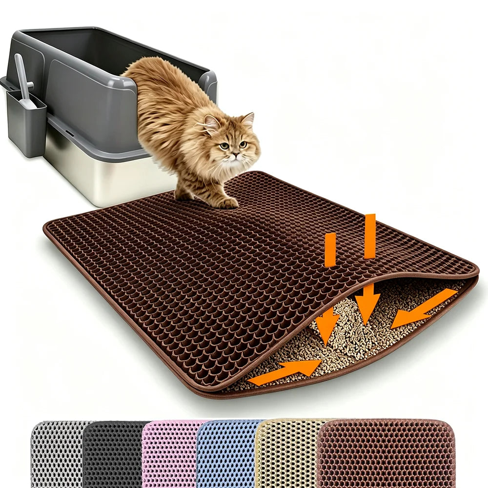 Cat Litter Mat – Double Layer Waterproof Litter Trapper