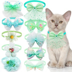 Pet Bow Collar Adjustable Lace Dog & Cat Necktie Set