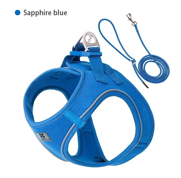 Dog Harness and Leash Set, Adjustable Reflective Puppy Vest