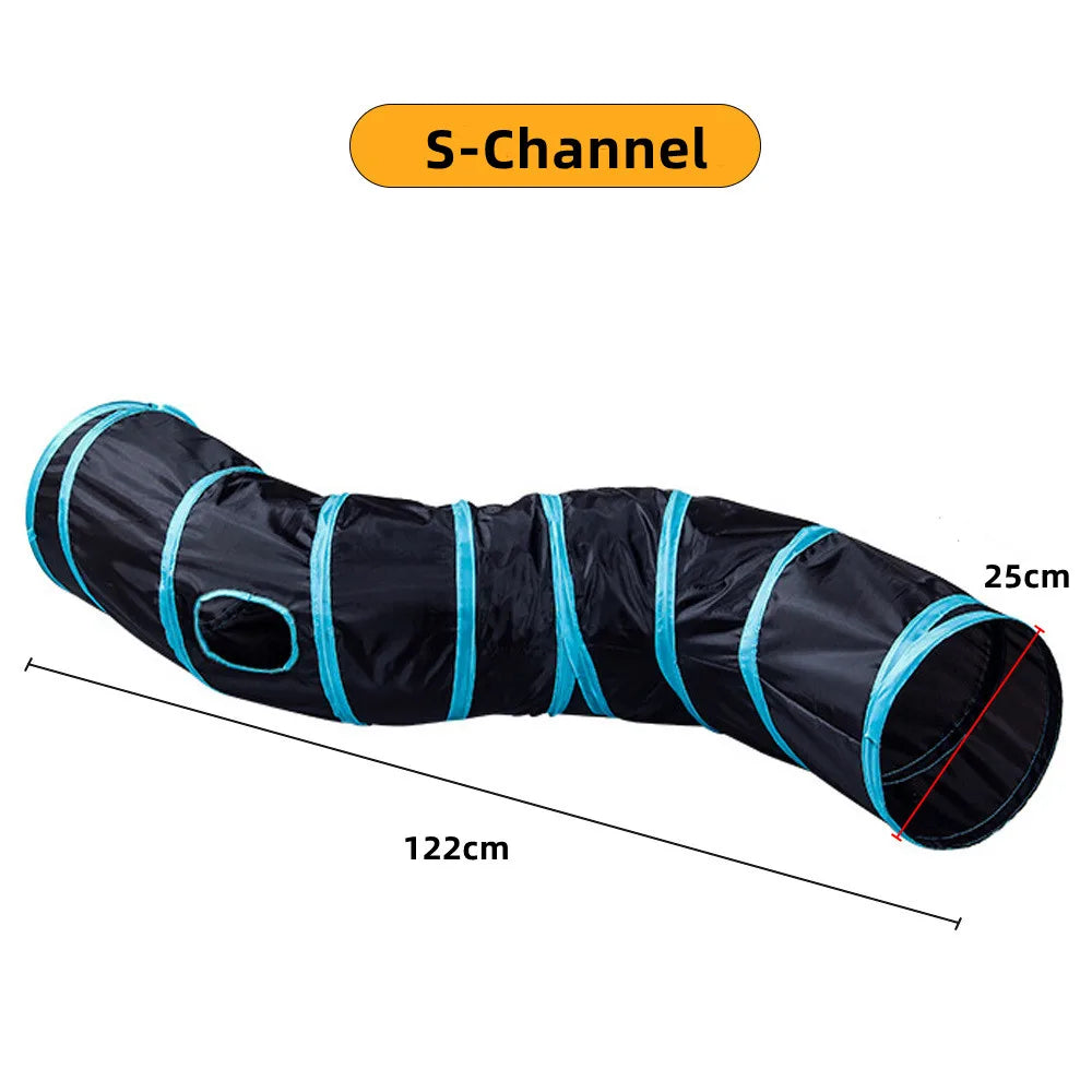 Foldable Cat Tunnel Interactive Indoor Toy