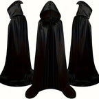 1PC Halloween Party Adult Grim Reaper Black Cloak Festival Costumes Halloween Vampire Wizard Cosplay Costume Props