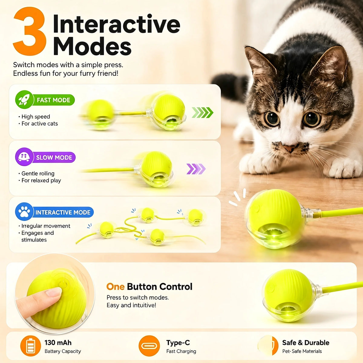 Cat Grooming Arch with Massage Brush & Scratching Pad