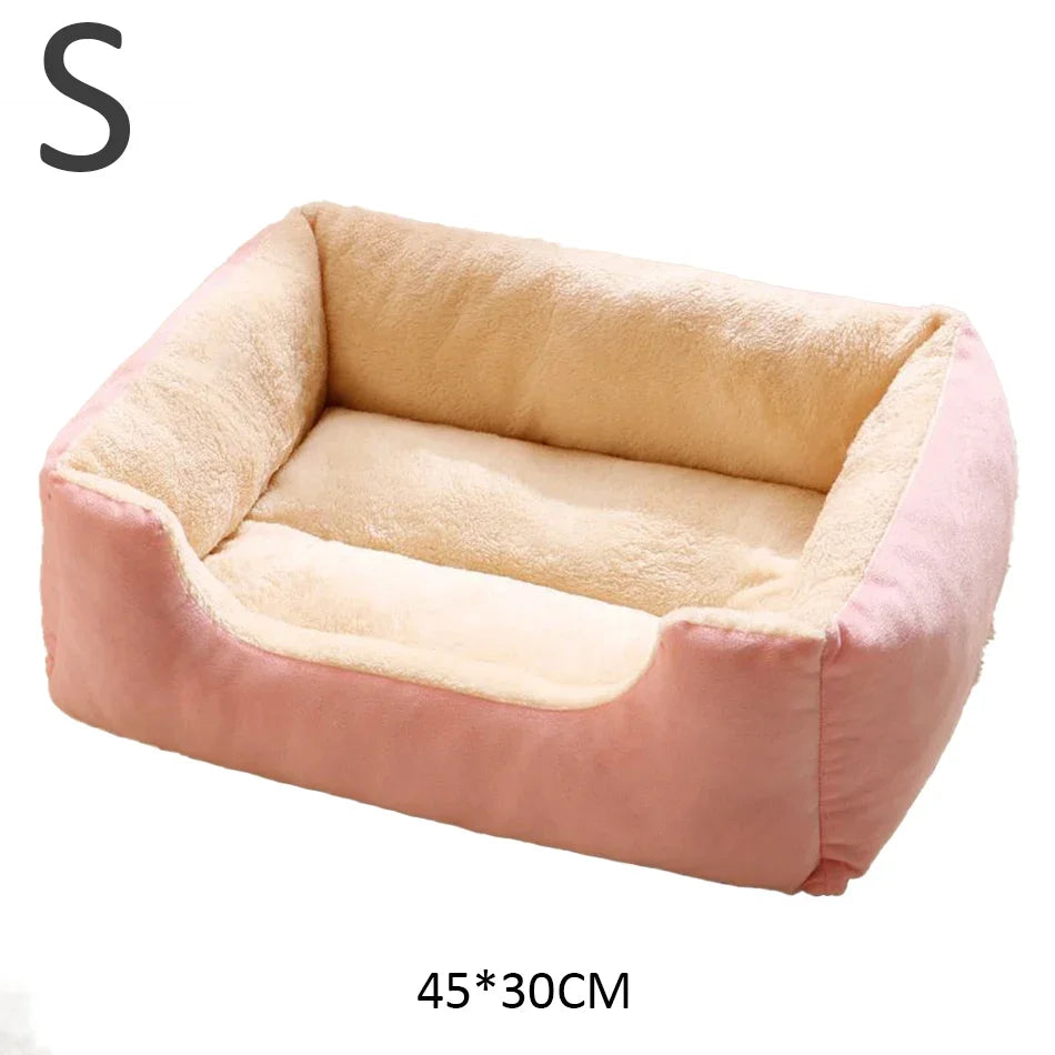 Cat Bed, Soft Plush Kitten Sleeping Cushion for Home
