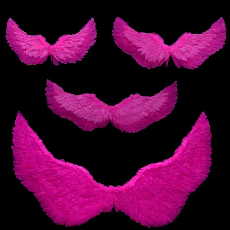 1pcs Child Adult Angel Feather Wing Show Fairy Costume Cosplay Props Party Wedding Birthday Gift Halloween Decoration Christmas