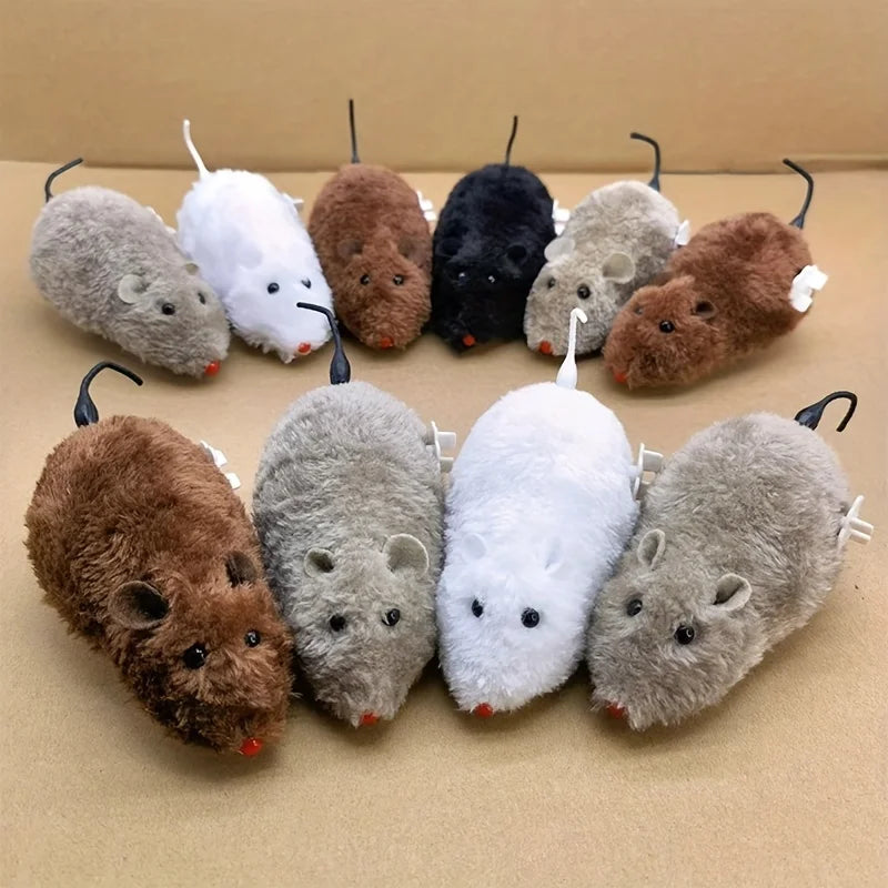 Wind Up Mouse Toy for Cats, Interactive Moving Cat Toy