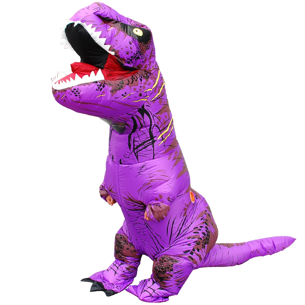 Halloween Mascot T-Rex Dinosaur Inflatable Costume Cartoon Doll Props Cosplay for Adult Kid Cosplay Christmas Funny Suits