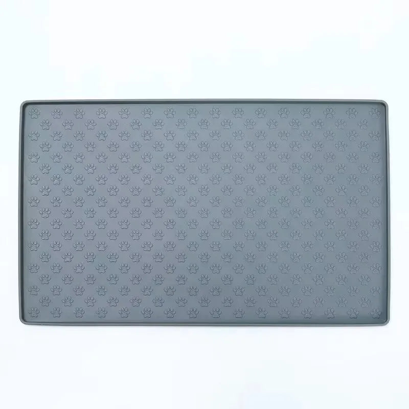 Pet Placemat Cat Dog Drinking Feeding Placemat Feeder Mats Cat Feed Mat Dog Food Bowl Mat Silicone Waterproof Pet Bowl Pad